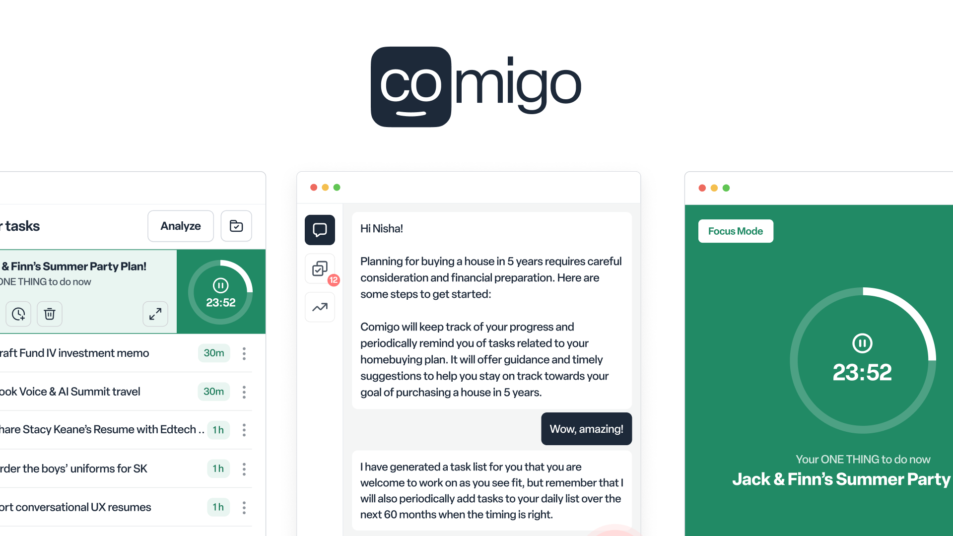 Comigo - Chrome Extension