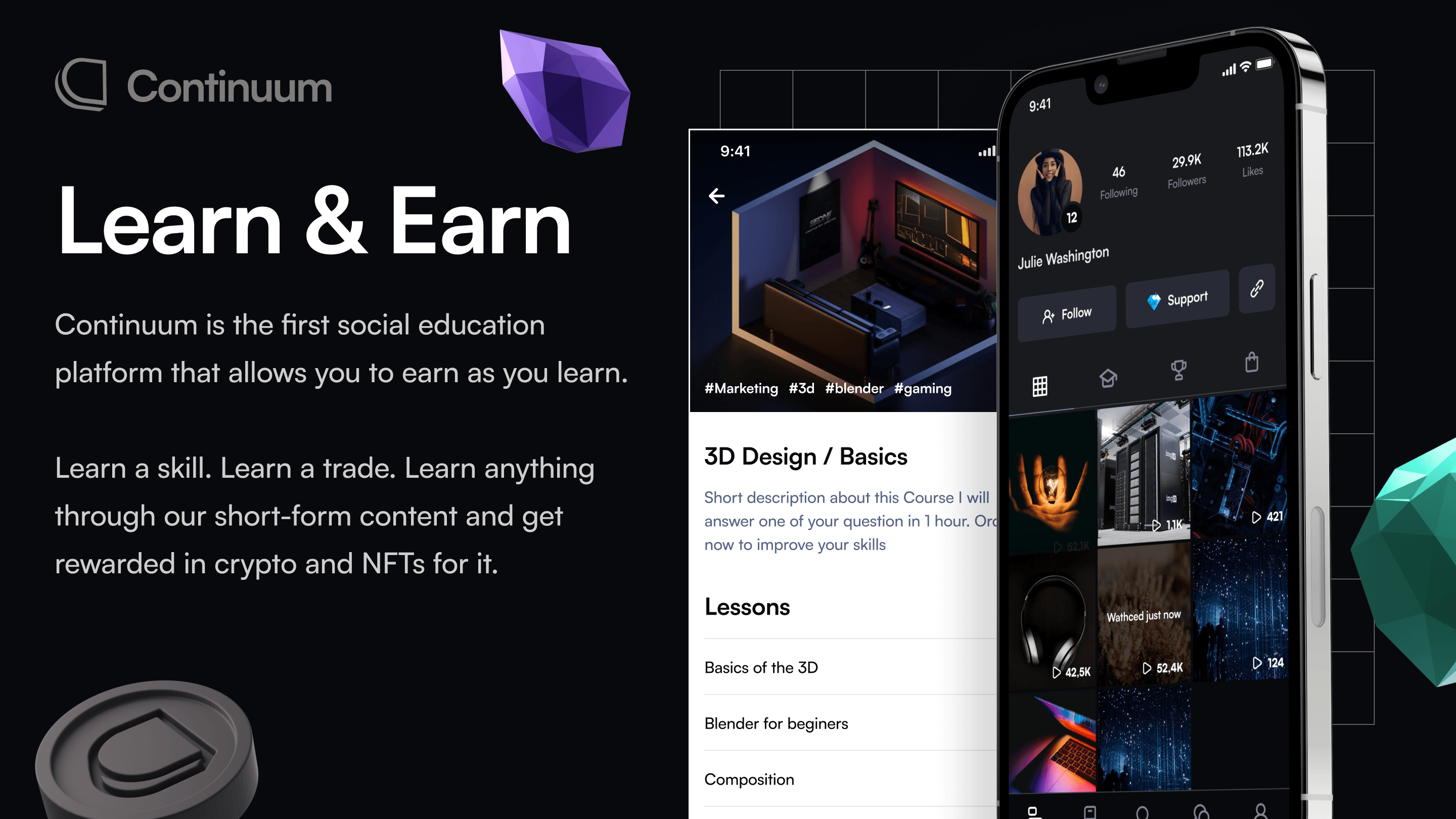 Continuum - Mobile app and Dashboard