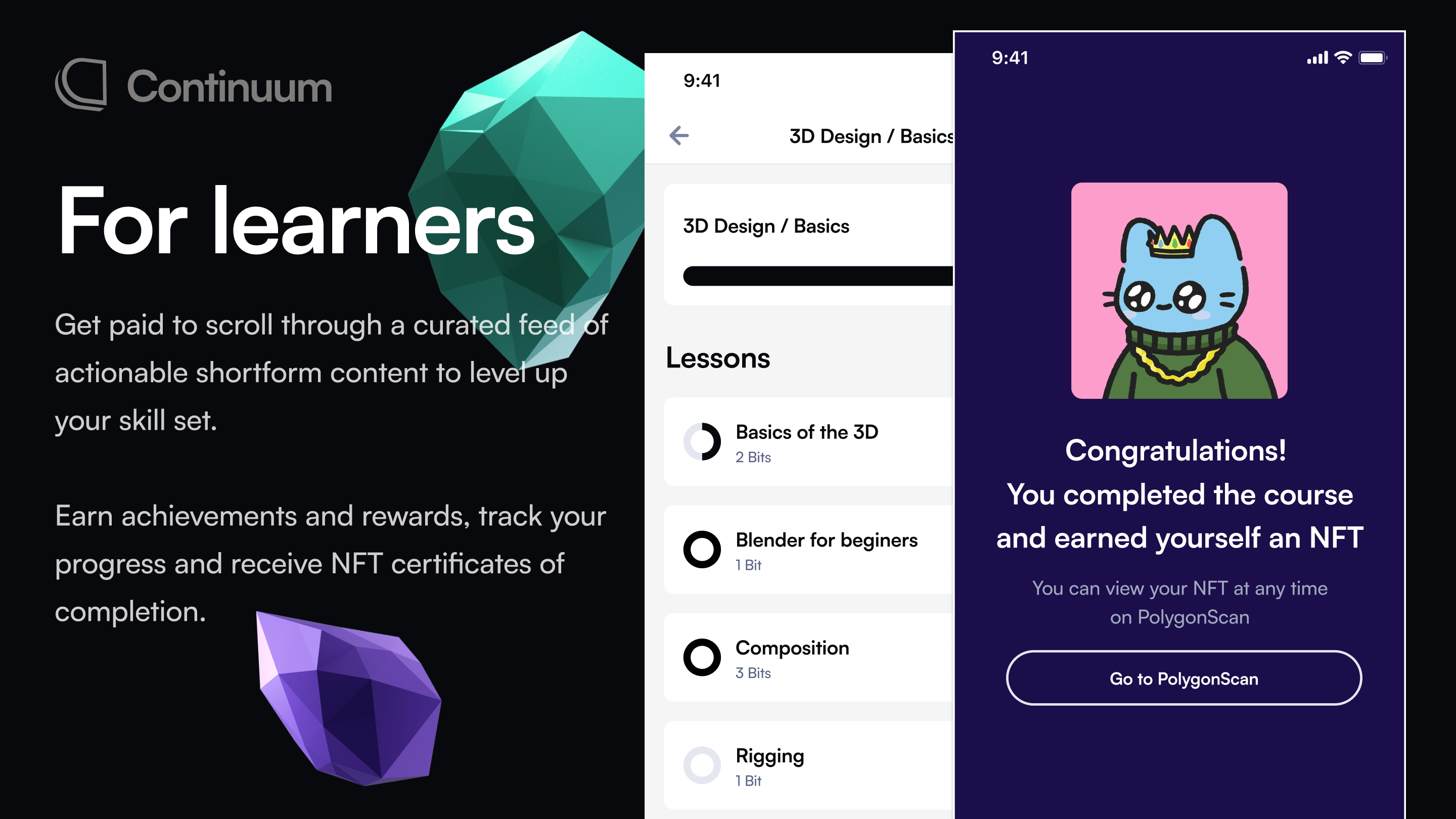 Continuum - Mobile app and Dashboard